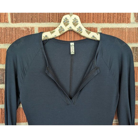 FREE PEOPLE Logan Layering Top / Black - Picture 3 of 5